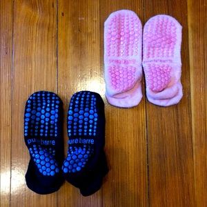 2 pairs of Pure Barre socks